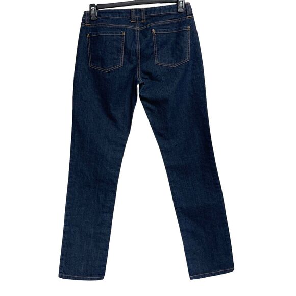 Forever 21 SZ 30 Straight Jean Mid-Rise Zip-Fly Dark Wash Pockets Blue Womens - Picture 4 of 8